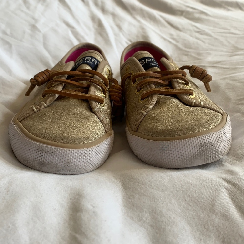 Girls Gold Sperry’s